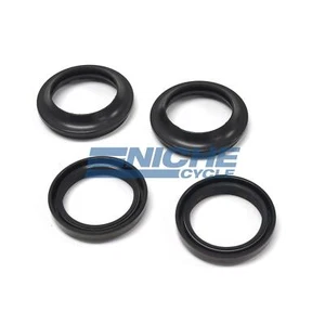 Reinforced Front Suspension Fork Tube Dust Oil Seals Set - Picture 1 of 2