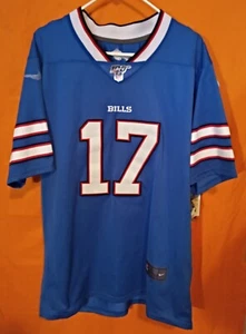 Camiseta, Josh Allen #17, Buffalo Bills, azul, para hombre: L por 100 NFL OnField Apparel - Imagen 1 de 18
