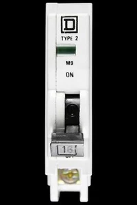 SQUARE D 16 AMP TYPE 2 M9 MCB CIRCUIT BREAKER QOE - Picture 1 of 6