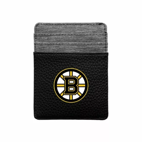 NEW! BOSTON BRUINS PEBBLE FRONT POCKET WALLET THIN/FLAT LICENSED Cover