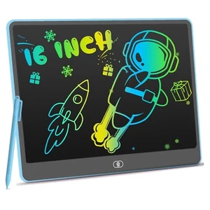 LCD Schreibtablett 16-Zoll Kinder Zeichenbrett farbig Lernspielzeug Geschenk - Bild 1 von 10