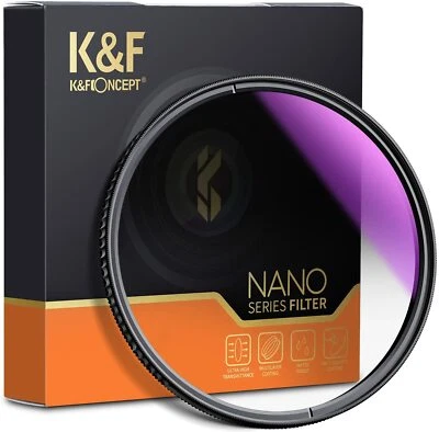 K&F Concept 52mm GND16 Graduated Neutral Density ND Soft for Camera Lens Filter - Image 1 of 4
