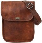    11" Bag Full Grain Leather Messenger Shoulder Men's Satchel Laptop Briefcase