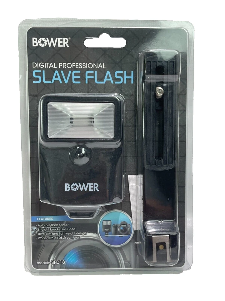 Bower SFD18 Digital Auto Flash Works for ALL DSLR Cameras Nikon & Canon - Image 1 of 2