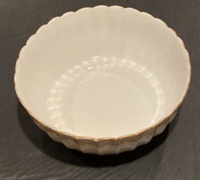 Antique Gilman Collamore Burslem Scalloped China Serving Dish 9” - Image 1 of 4