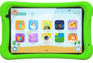 DGTEC 8" Kids Android 10 Tablet w/ Rugged Protect Case, Wifi, Bluetooth (Green) - Picture 1 of 5