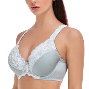 34-46 C-FG H I J Plus Size Bügel Full Coverage BH breite Träger sexy Bralette - Bild 1 von 39