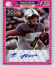 2021 Pro Set Metal 1989 Autograph Wave Pink Rondale Moore RC Rookie AUTO /30