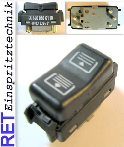 Schalter Heckjalousie 1408206110 Mercedes Benz W 140 original - Bild 1 von 4