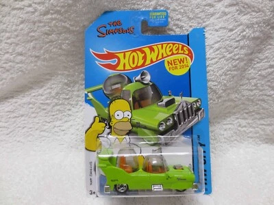 THE SIMPSONS GREEN CAR HOMER SIMPSON 2014 HOT WHEELS 1:64 SCALE - image 1 of 4