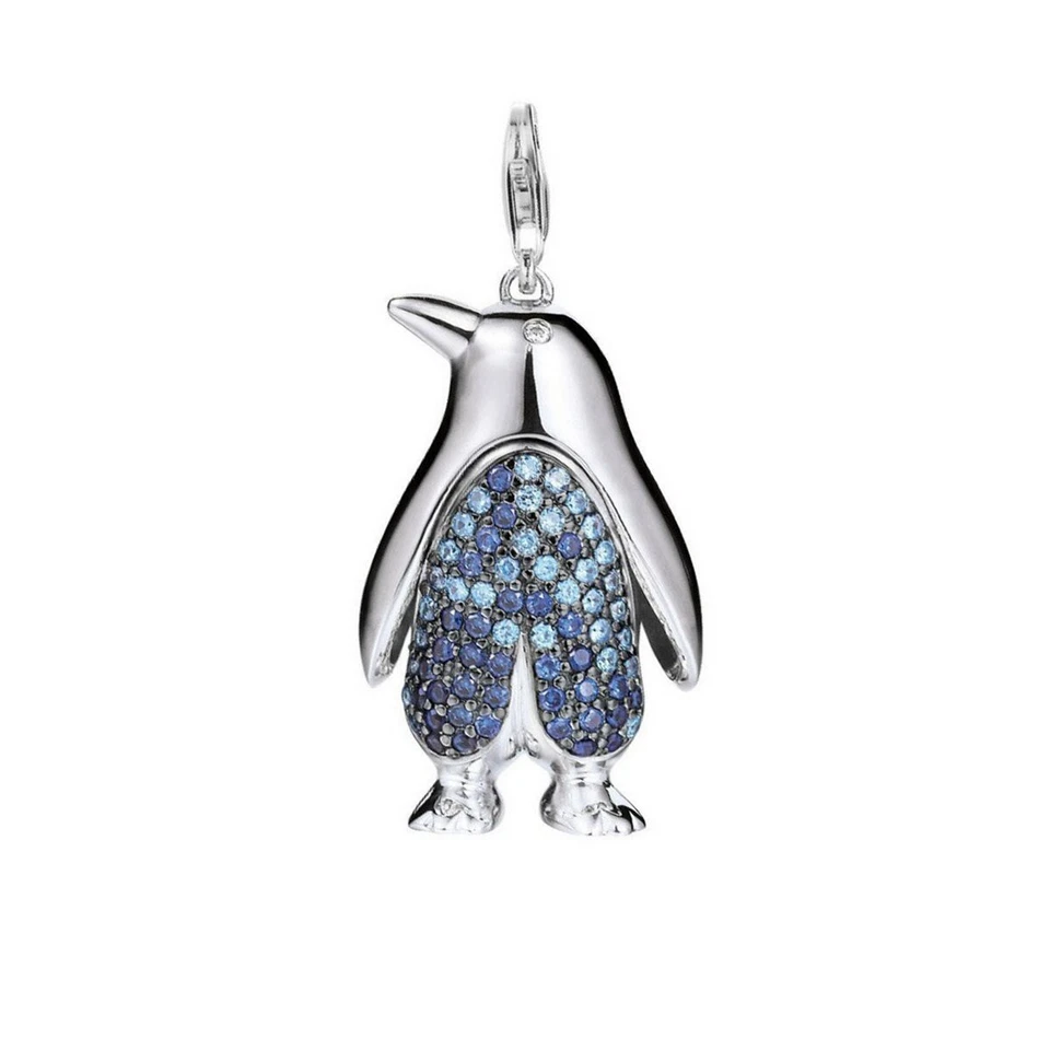 Esprit Anhänger Charms Silber Zirkonia Pinguin blue XXL ESCH90976B000-1 - Bild 1 von 1
