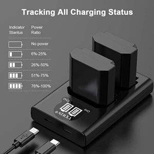 NP-FZ100 NP FZ100 Camera Battery Charger Set, YXWIN Replacement Batteries Sony A - Picture 1 of 5
