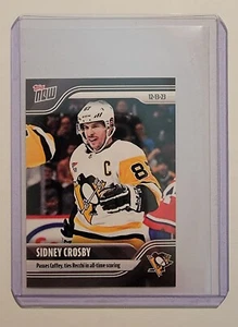 Pegatinas Topps Now NHL 2023-24 #59 Sidney Crosby Passes Coffey Ties Recchi - Imagen 1 de 2