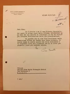 Lettera firmata da Piero Bassetti - Picture 1 of 1