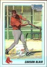 2010 Bowman Chrome Prospects Refractors Baseball Card #BCP41 Carson Blair /777