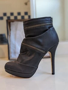 New Michael Antonio Dark Gray Zip detail boots, Size 6 - Picture 1 of 8