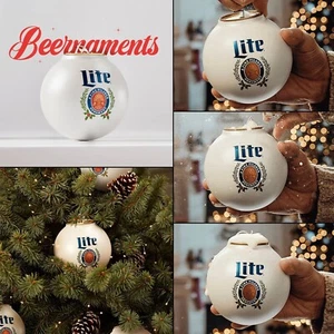 Miller Lite Beernament Weihnachtsschmuck 6er Set mit Geschenkbox - NEU SCHNELLER VERSAND! - Bild 1 von 1