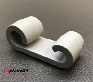 15 x Gancho doble expansor plástico GRIS Gancho de sujeción Gancho de red Gancho  - Imagen 1 de 1