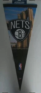 NBA Brooklyn Nets WinCraft 12" x 30" Premium Felt Pennant NEW!, NBA Basketball - Picture 1 of 4