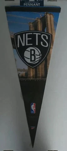 NBA Brooklyn Nets WinCraft 12" x 30" Premium Felt Pennant NEW!, NBA Basketball Cover