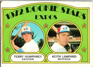 Expos 1972 Rookie Stars (Terry Humphrey / Keith Lampard) 1972 Topps #489 - Picture 1 of 2