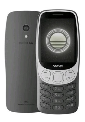 Nokia 3210 4G (2024), Dual SIM, 2 MP Camera, Grunge, Black New Open Box - Image 1 of 4