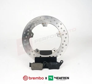 Disco de freno trasero Brembo + pastillas Newfren BT1 para Ducati Multistrada 1158 V4 2021-23 - Imagen 1 de 2