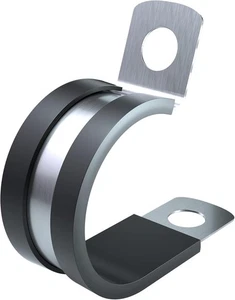 2 Inch Cable Clamp - 10 Pack Stainless Steel Wire Clamp, P 2(50MM), Silver - Picture 1 of 7