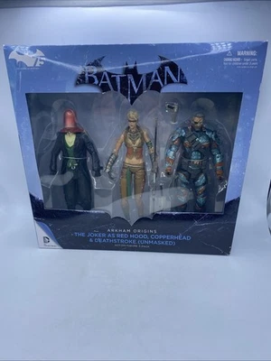 DC Collectibles 蝙蝠侠阿卡姆起源红帽铜头和中风玩偶 — 第 1/4 张图片