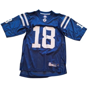 Camiseta deportiva de colección Reebok Indianapolis Colts Peyton Manning para hombre M azul NFL fútbol - Imagen 1 de 11