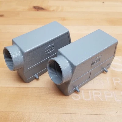 Harting 2H Metal Hood for HAN 108 Pole Connector - USED - Image 1 of 4