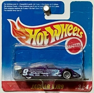 Tarjeta internacional Hot Wheels 1996 Jaguar XJR9 "Smokin Ghost Racing" - MUY RARA - Imagen 1 de 7