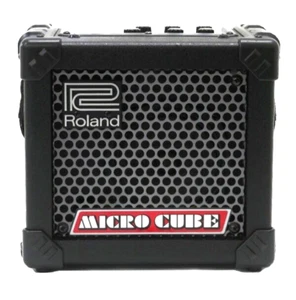 Used ROLAND MICRO CUBE Black Guitar Amp From Japan - Picture 1 of 7