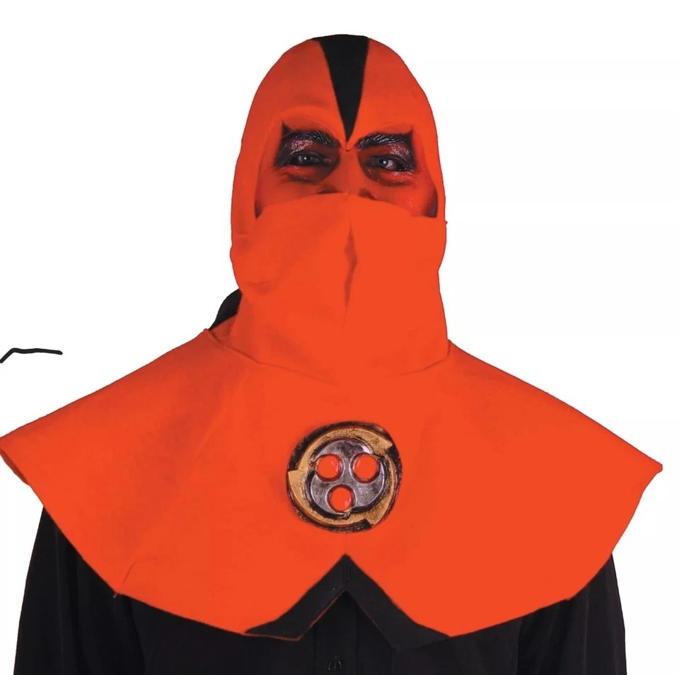 Mario Chiodo Studios 2005 Red Devil Ninja Halloween Hood Mask Warrior New Adult - Image 1 of 4