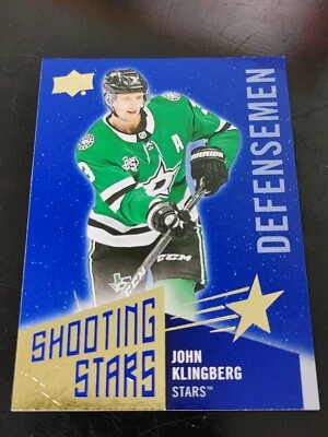 2018-2019 Upper Deck, Shooting Stars, John Klingberg Stars - Image 1 of 2