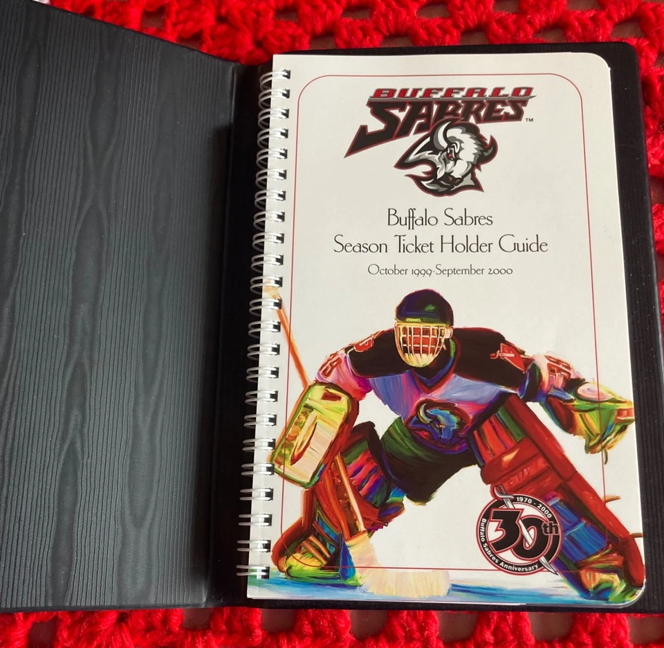 Manual/calendario porta boletos de temporada Buffalo Sabres 1999-2000 edición limitada Foto 1 de 4
