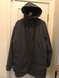 Mens XL Nautica Winter Ski/Snowboard  Parka Jacket Grey Hood Drawstring Waist - Picture 1 of 9