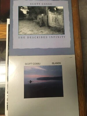 Scott Cossu - She Describes Infinity & Islands NM vinyl VG+ jackets both tested - Image 1 of 3