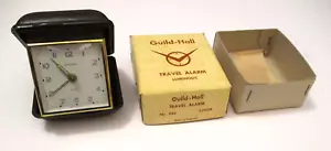 NOS VINTAGE GUILD-HALL LUMINOUS TRAVEL ALARM CLOCK in ORIGINAL BOX * GERMAN MADE - Picture 1 of 4