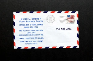NASA Dryden Research Center Name Change - Boudwin Cachet Cover - Picture 1 of 1