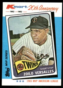 1982 Topps Kmart MVP Series - #7 Zoilo Versalles - Picture 1 of 2