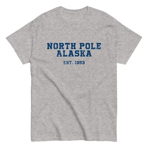 NORTH POLE Shirt ak alaska home state city town pride retro present gift dad mom - Picture 1 of 7