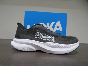 Hoka One One Mach 6 Mens 9.5 Shoes 1147790 BWHT Black White Running Gym Sneaker - Picture 1 of 8