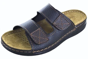Herren Pantoletten Sandalen Softfußbett Hausschuhe Schwarz 40,41,42,43,44,45,46 - Bild 1 von 7
