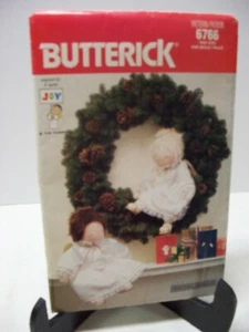 Butterick #6766 Sewing Pattern Christlmas Doll Uncut FF - Picture 1 of 2