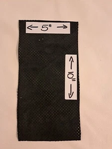 CUERO GENUINO PERFORADO NEGRO RECORTES 10" X 5" CUERO CALIDAD ITALIANA - Imagen 1 de 5