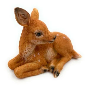 Polyresin Figurine Deer Europähisches Stirnwaffenträger Animal Decorative - Picture 1 of 7