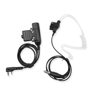 WalkieTalkie PTT Akustikrohr-Ohrhörer für BaoFeng Kenwood Serie Radio - Zdjęcie 1 z 7