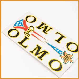 NOS ORIGINAL OLMO CROSS DOWN TUBE DECAL VINTAGE ROAD BIKE OLD DECALS SALTAFOSS - Bild 1 von 3