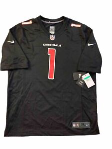 NWT $130 Nike On Field NFL Arizona Cardinals Kyler Murray #1 Black Red Jersey-XL